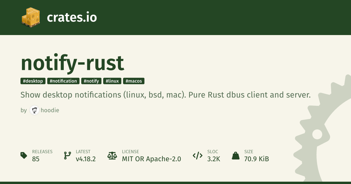 crates.io: Rust Package Registry
