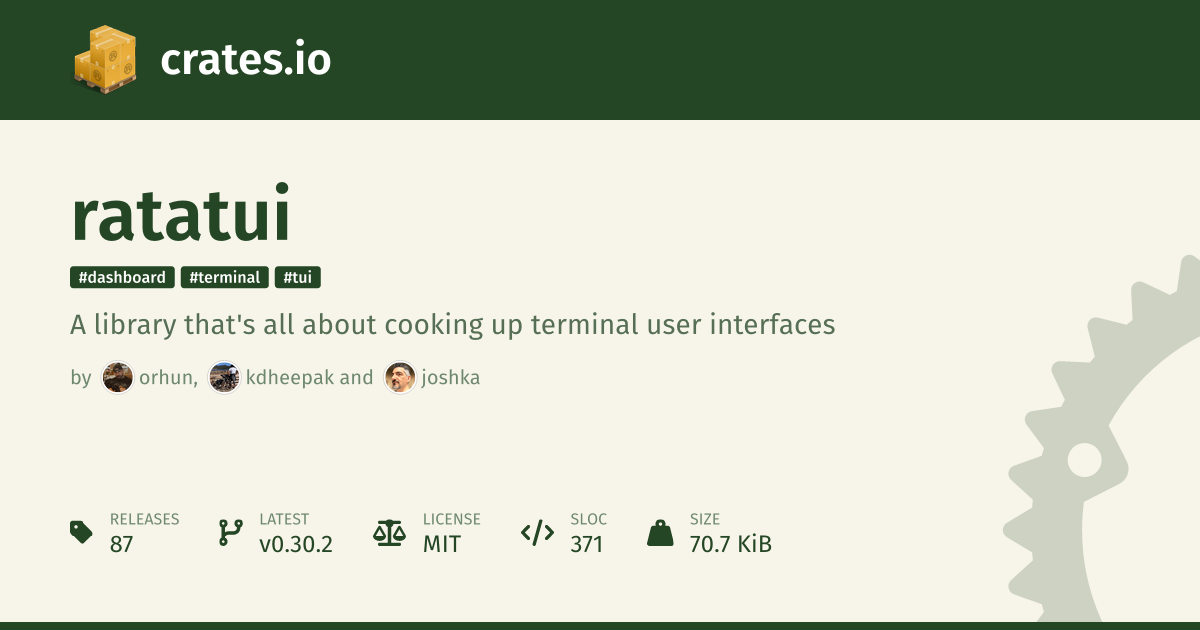 crates.io: Rust Package Registry