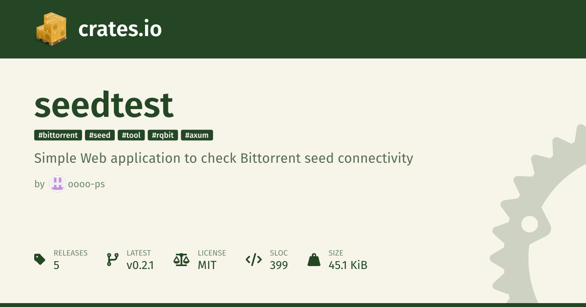 crates.io: Rust Package Registry