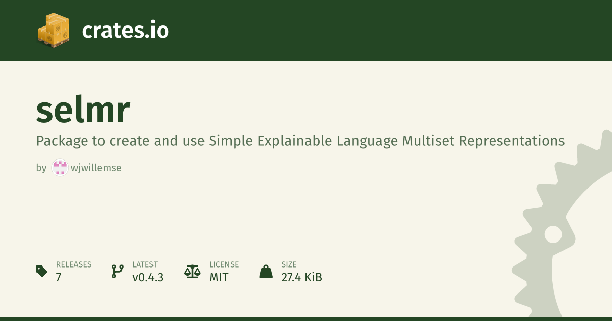 crates.io: Rust Package Registry