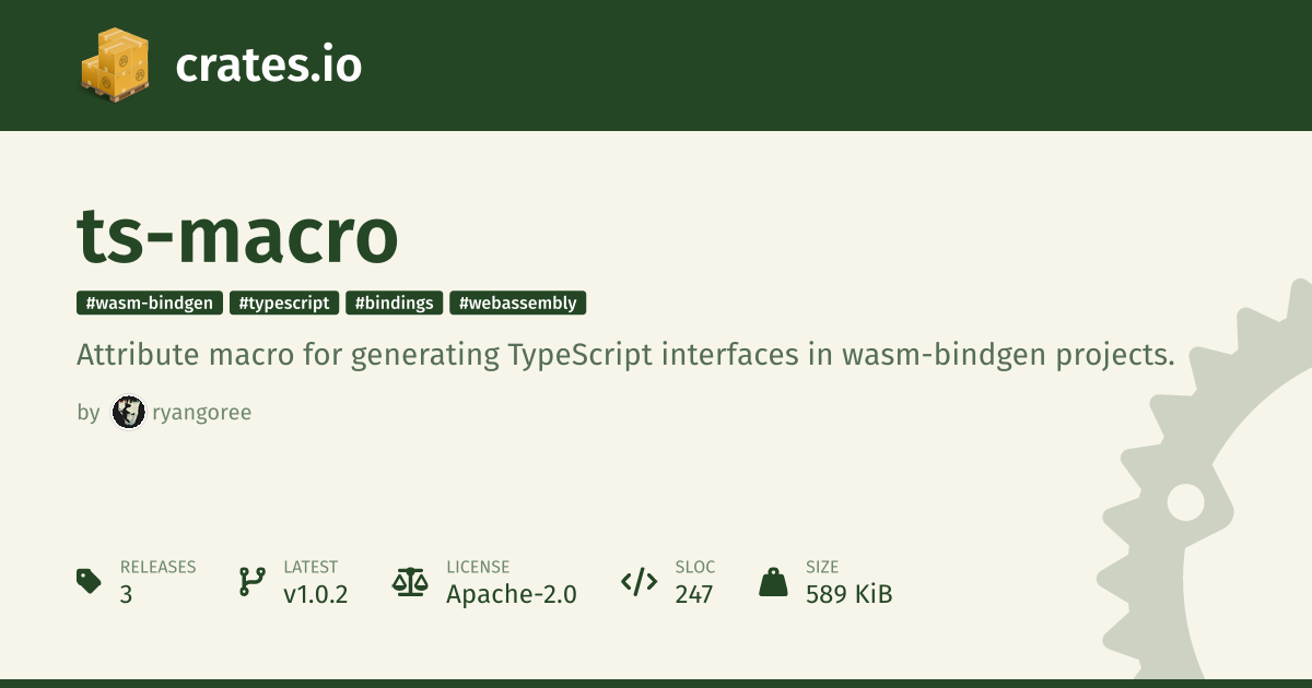 CRATES IO RUST PACKAGE REGISTRY visual data 3